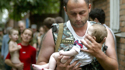 ​Beslan’s youngest survivor and her rescuer meet 10 years after tragedy