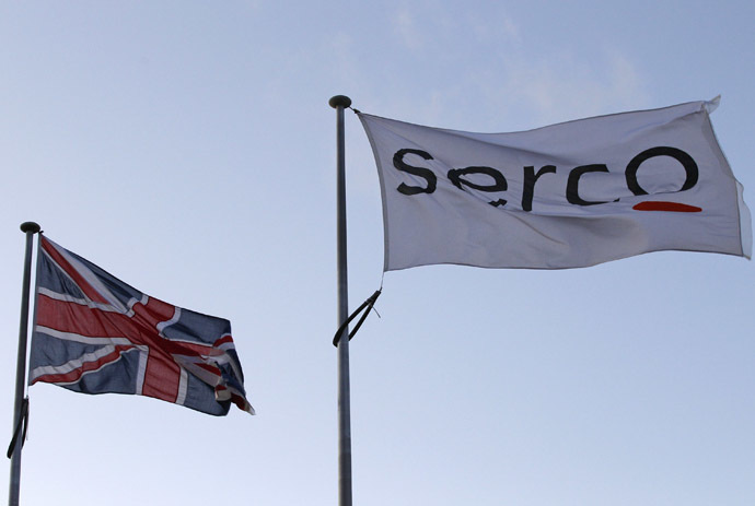 Serco flag. (Reuters/Darren Staples)