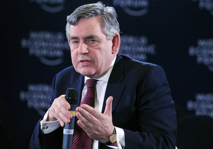 Former British Prime Minister Gordon Brown (AFP Photo / Pius Utomi Ekpei)