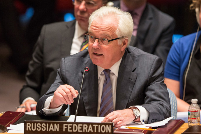 Russian U.N. Representative Vitaly Churkin.(AFP Photo / Andrew Burton)