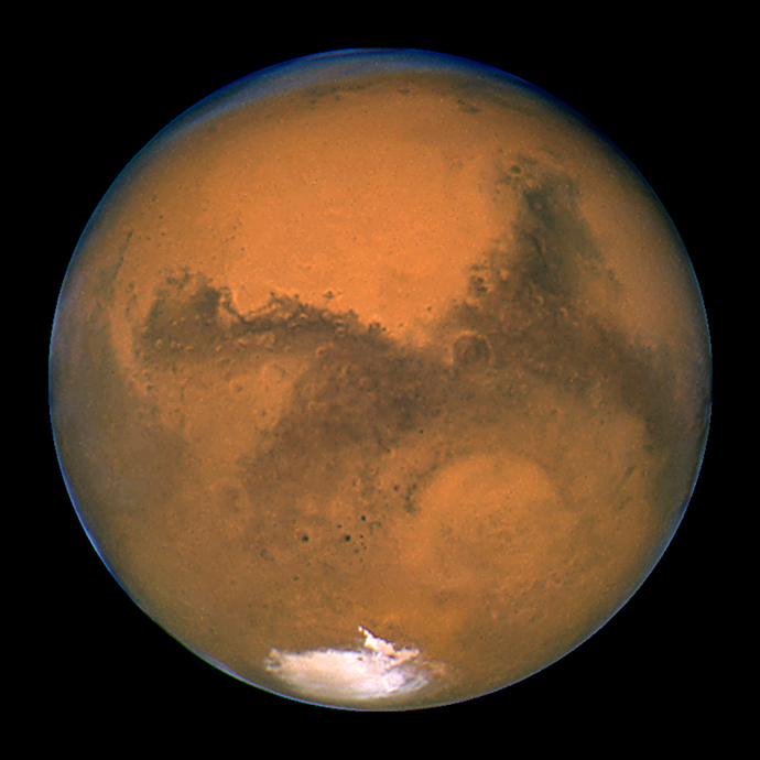 NASA's Hubble Space Telescope snapped this portrait of Mars (Reuters / NASA)