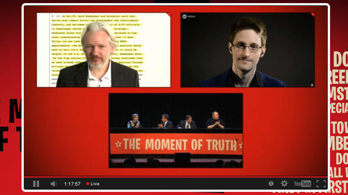 'We share the same prosecutor': Snowden, Assange & Dotcom team up