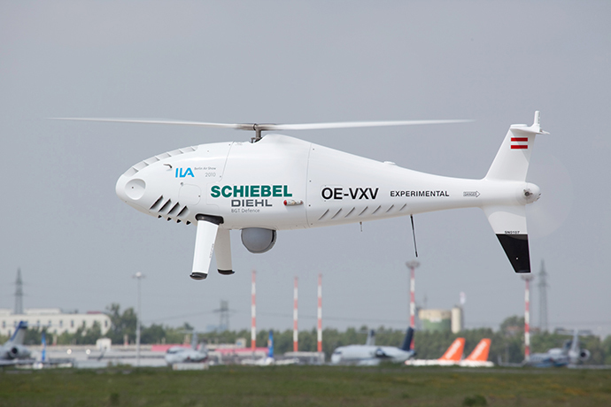 Schiebel's unmanned aerial vehicle Camcopter S-100 (AFP Photo/ HO / Schiebel)