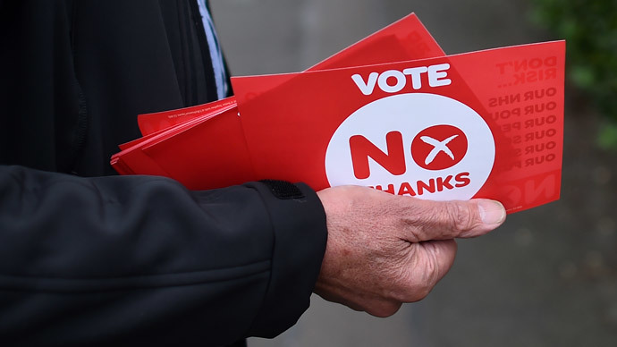 Scotland votes 'No' to split from UK in independence referendum