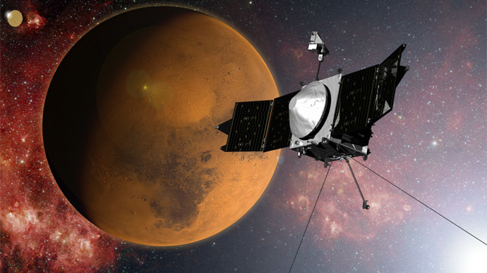NASA spacecraft enters Martian orbit in search of lost water
