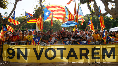 Tens of thousands of Catalans rally, demand early elections (VIDEO, PHOTOS)