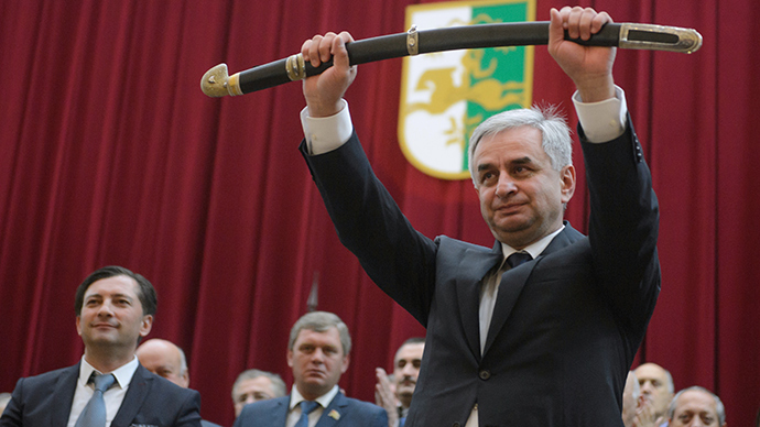 New Abkhazian president takes office