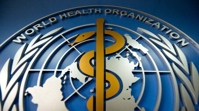 A World Health Organisation (WHO) logo.(AFP Photo / Ed Jones)