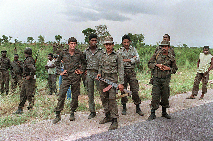 ARCHIVE PHOTO: A group of Cuban soldiers helping Angolan regular army and Soviet-backed Marxist MPLA regime in Luanda (AFP Photo)