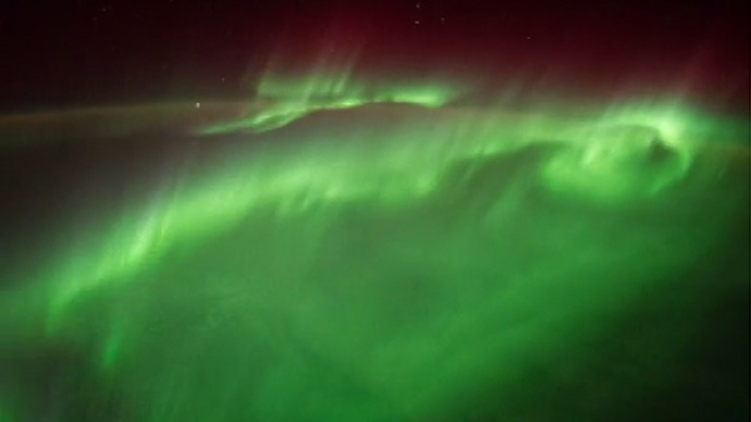 NASA astronaut shares stunning time-lapse videos of polar aurora