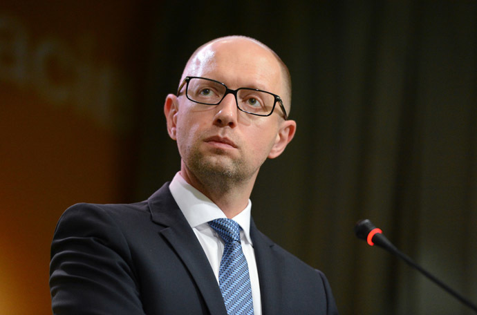 Ukrainian Prime Minister Arseny Yatsenyuk. (RIA Novosti/Evgeny Kotenko)