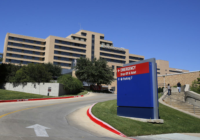 A general view of the Texas Health Presbyterian Hospital in seen in Dallas, Texas, October 4, 2014. (Reuters/Jim Young)
