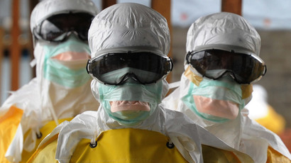 ‘You’re all screwed!’ Man jokes he has Ebola, taken off plane by hazmat-suited medics