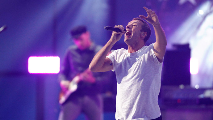 Coldplay lead singer Chris Martin.(Reuters / Steve Marcus )