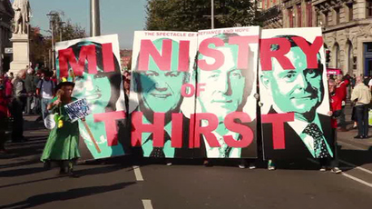 Austerity tax: Tens of thousands protest against 'regressive' Irish govt water charges