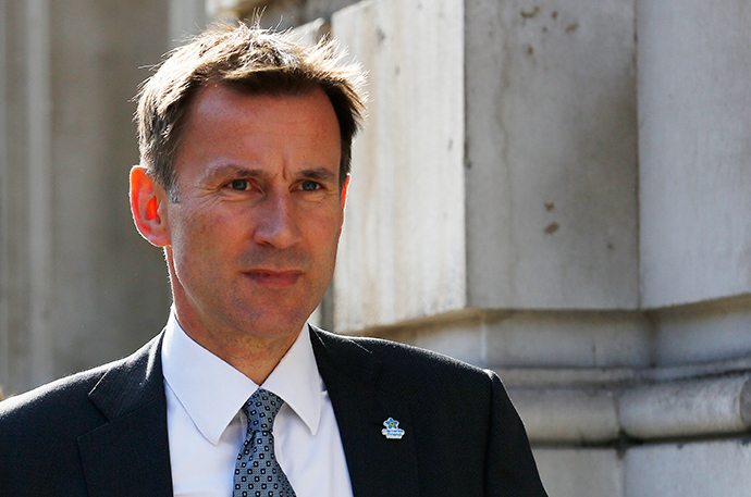 Britain's Health Secretary Jeremy Hunt (Reuters / Luke MacGregor)