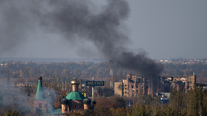 Shells, blasts, rubble: Inside Donetsk airport battle zone (EXCLUSIVE VIDEO)