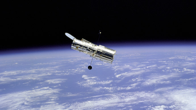 Fly around of the Hubble Space Telescope (HST). (Reuters/NASA)