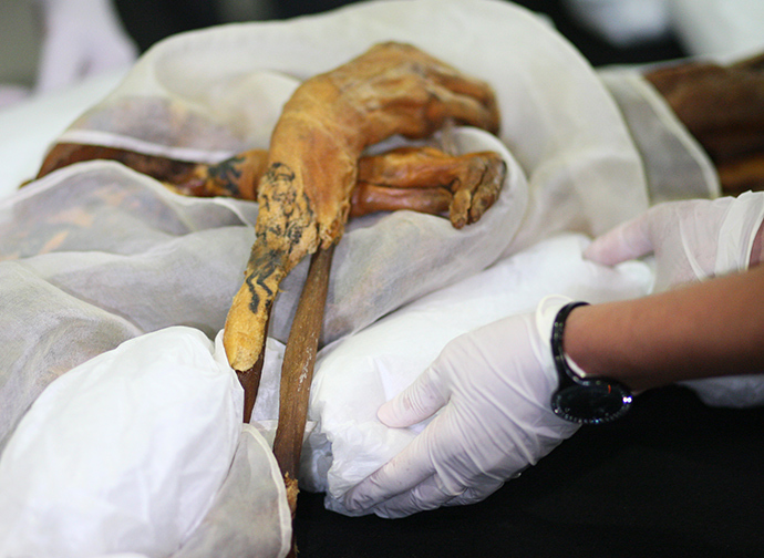 Mummy of Princess Ukok in Anokhin museum in the Republic of Altai (RIA Novosti / Alexandr Kryazhev)