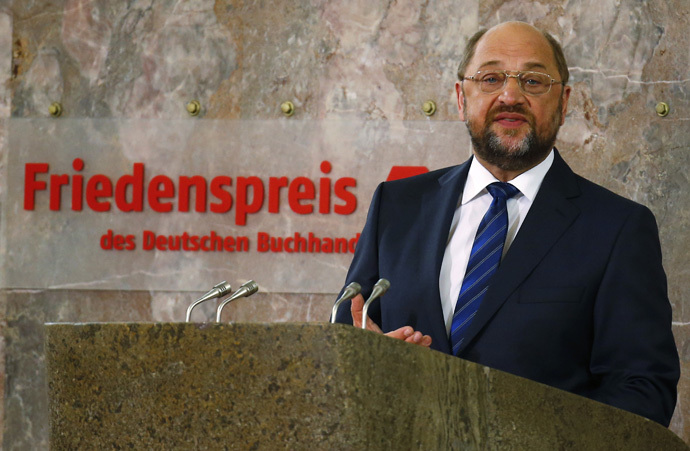 Martin Schulz, president of the European Parliament. (Reuters/Kai Pfaffenbach)