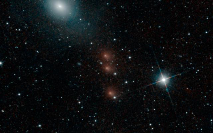 NASAâs Neowise space telescope checks on comet C/2013 A1 Siding Spring (Image from nasa.gov)