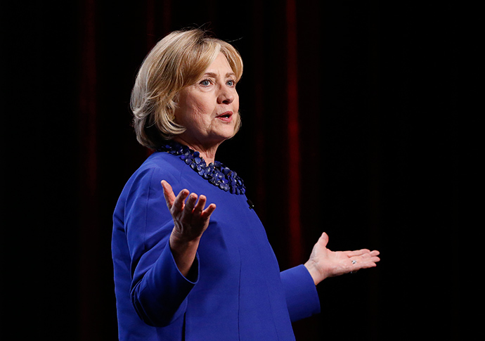 Former U.S. Secretary of State Hillary Clinton (Reuters / Chris Wattie)