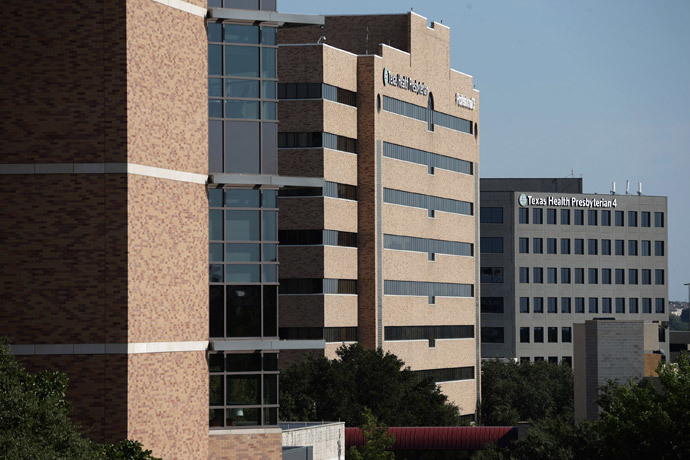 The exterior of Texas Health Presbyterian Hospital (Chip Somodevilla / Getty Images / AFP)