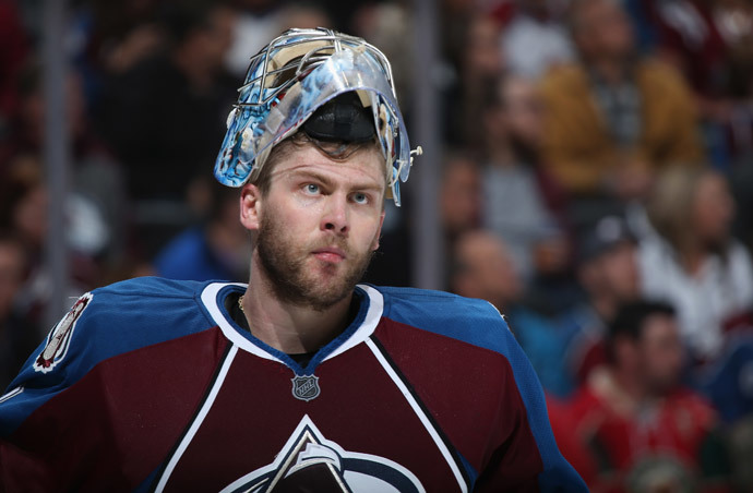 Goalie Semyon Varlamov #1 of the Colorado Avalanche (Doug Pensinger / Getty Images / AFP)