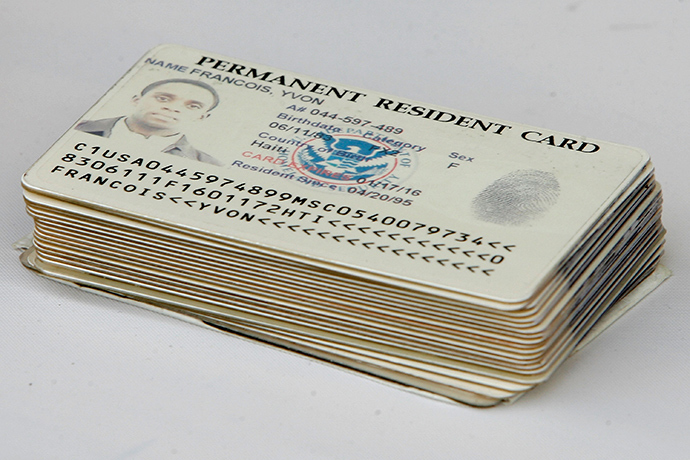 Permanent resident cards (AFP Photo)