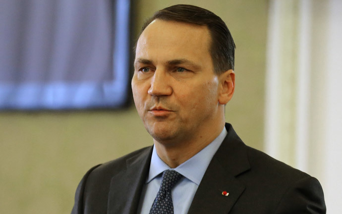 Polish Foreign Minister RadosÅaw Sikorski (AFP Photo / Atta Kenare)