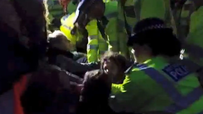 VIDEO: Police clear #OccupyDemocracy protesters from Parliament Square