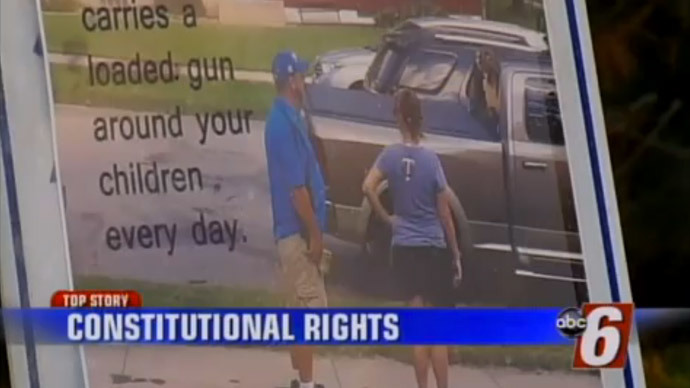 1st v 2nd Amendment: Anti-gun activist outs concealed-carry license owner with lawn sign