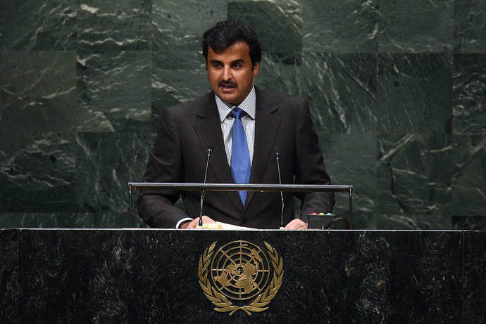 The Emir of Qatar, Amir Sheikh Tamim bin Hamad Al-Thani. (AFP Photo / Jewel Samad)