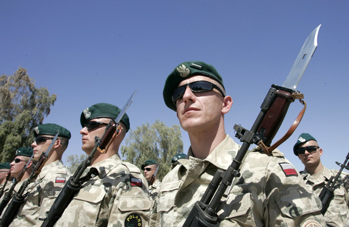 Polish soldiers (AFP Photo/Ceerwan Aziz)
