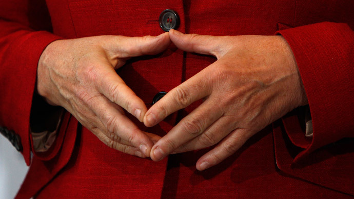 The Merkel rhombus: How a hand gesture became a brand