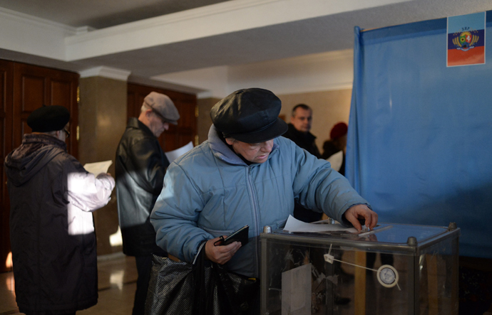 Voting in Lugansk Peopleâs Republic. RIA Novosti / Valery Melnikov
