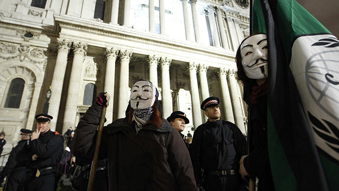 Anonymous Now: Million Mask March descends on London
