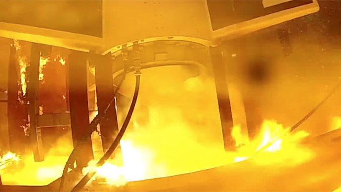 Mesmerizing GoPro video from inside flames of failed rocket engine (VIDEO)