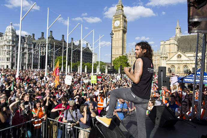 British actor and comedian Russell Brand (AFP Photo / Justin Tallis)