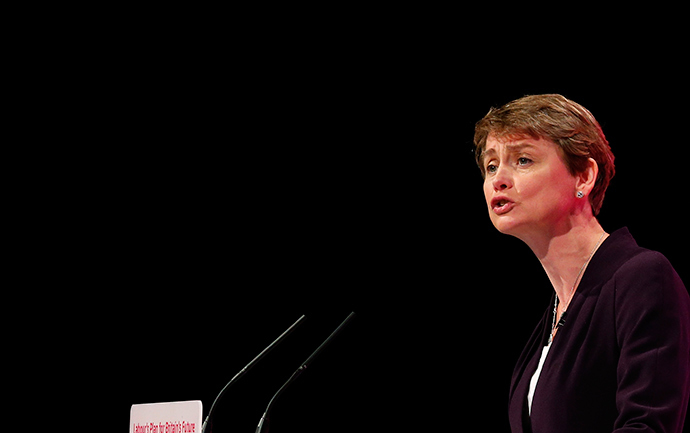 Yvette Cooper, Britain's Shadow Home Secretary.(Reuters / Suzanne Plunkett)