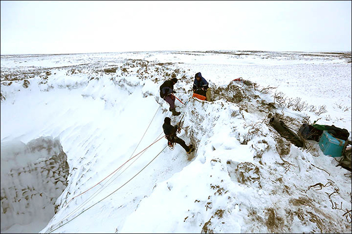 Image from siberiantimes.com by Vladimir Pushkarev / Russian Centre of Arctic Exploration