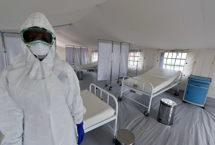 Ebola hospital in Sierra Leone. (AFP Photo)