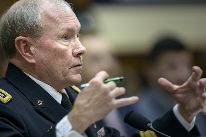 Chairman of the Joint Chiefs of Staff Gen. Martin Dempsey (AFP Photo/Brendan Smialowsky)
