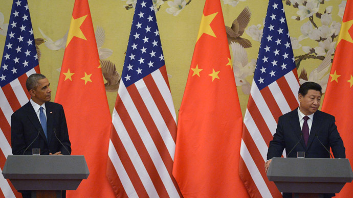 US President Barack Obama (L) and Chinese President Xi Jinping (AFP Photo/Greg Baker)