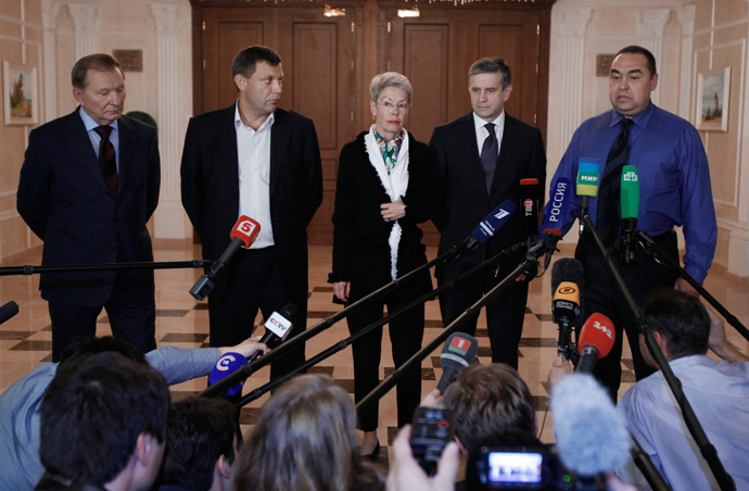 A meeting of the Contact Group on Ukrainian reconciliation in Minsk, Belarus (RIA Novosti)