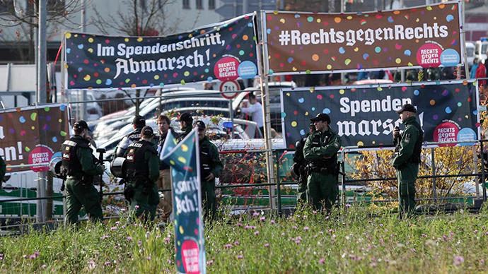 German neo-Nazis tricked into holding fundraising walk for anti-fascist charity (VIDEO)