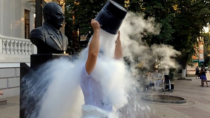 'Crazy science': Russians use liquid nitrogen to reinvent #IceBucketChallenge