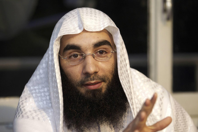 Radical Islamist organization 'Sharia4Belgium' spokesman Fouad Belkacem (AFP/Belga)