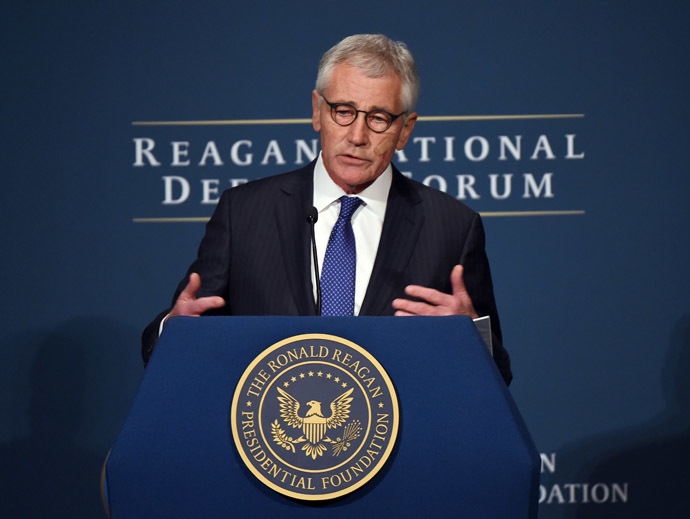 US Defense Secretary Chuck Hagel (AFP Photo)