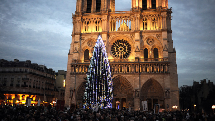 Christmas blessings from Russia: Moscow helps Paris fund Notre Dame X-mas tree